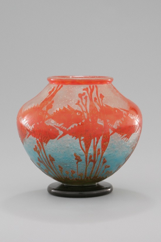 schneider vases exposition conches poissons